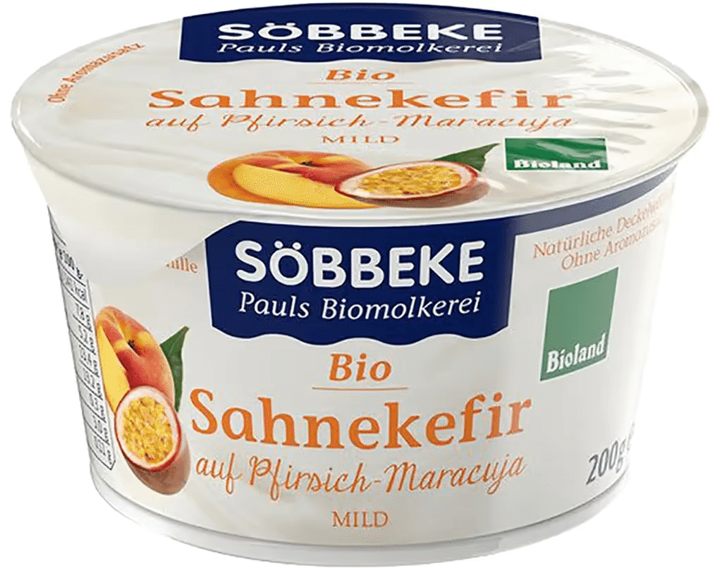 Kefir Bio Pessego E Maracuja 200 G - SOEBBEKE