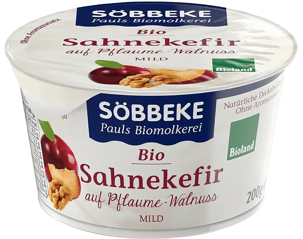 Kefir Bio Ameixa E Noz 200 G - SOEBBEKE