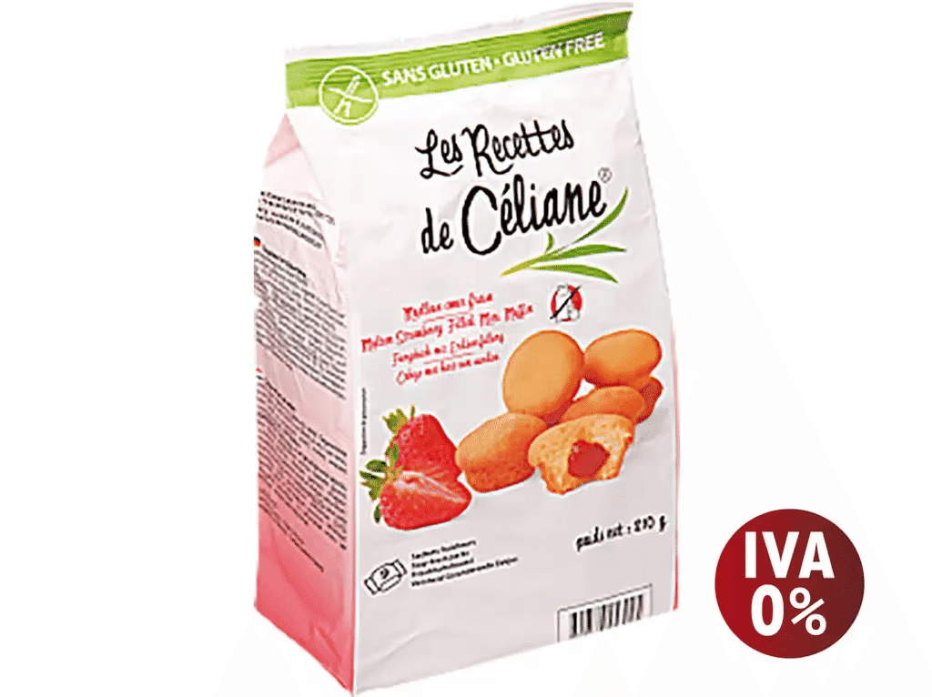 Muffins Les R. Celiane Mini Morango Sem Glúten 210g - LES R.CELIANE