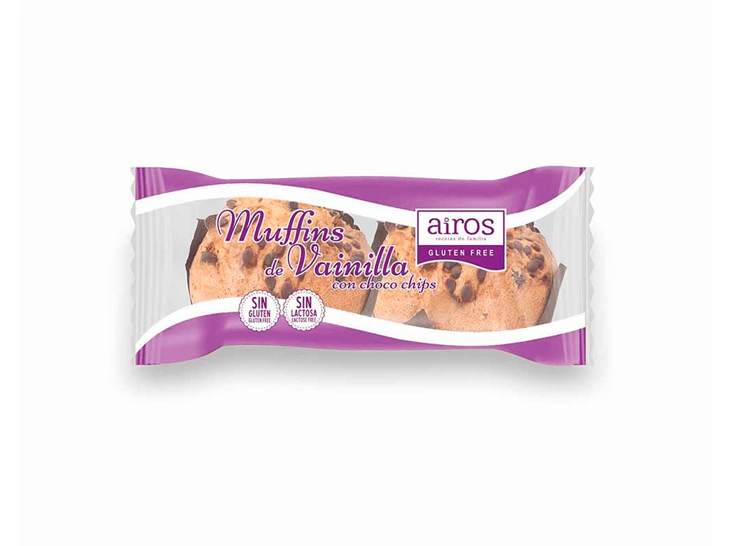 Muffin Baunilha Sem Glúten 170g - AIROS
