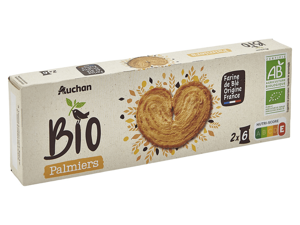 Palmiers 100g - AUCHAN BIO