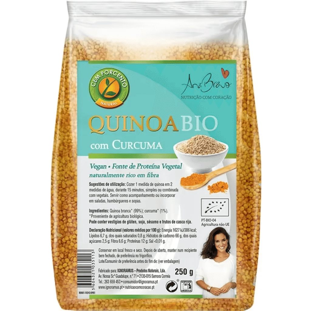 Quinoa com Curcuma Bio Ana Bravo - CEM PORCENTO
