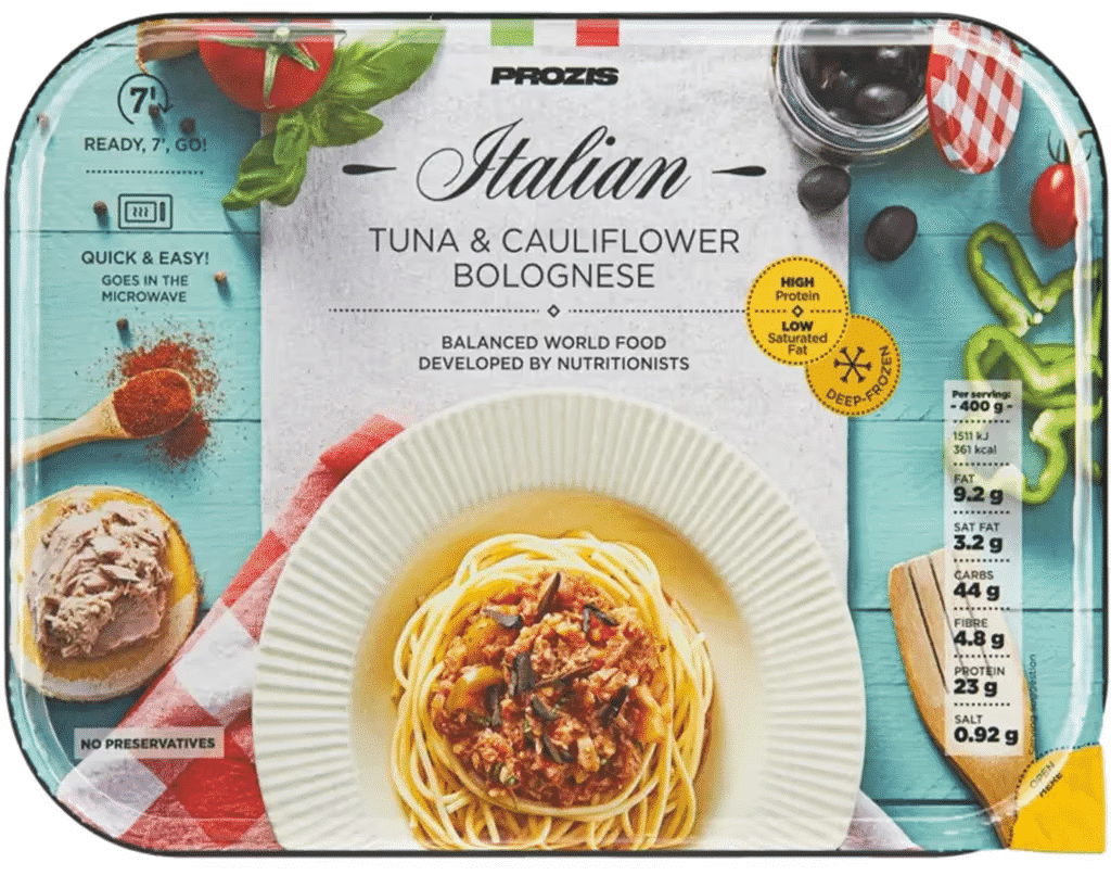 Refeição Esparg. Bolonhesa Atum 400G - PROZIS