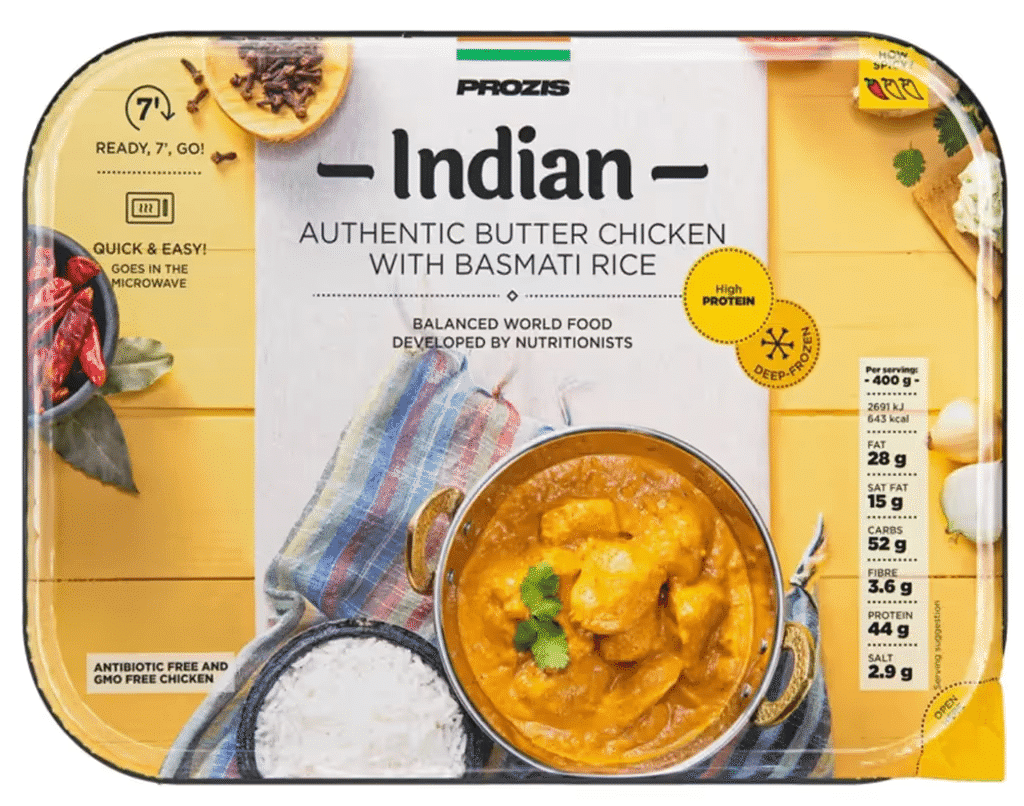 Refeição Frango Indiano Arroz 400G - PROZIS