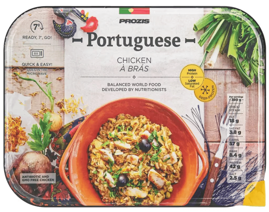 Refeição Frango À Brás 380G - PROZIS