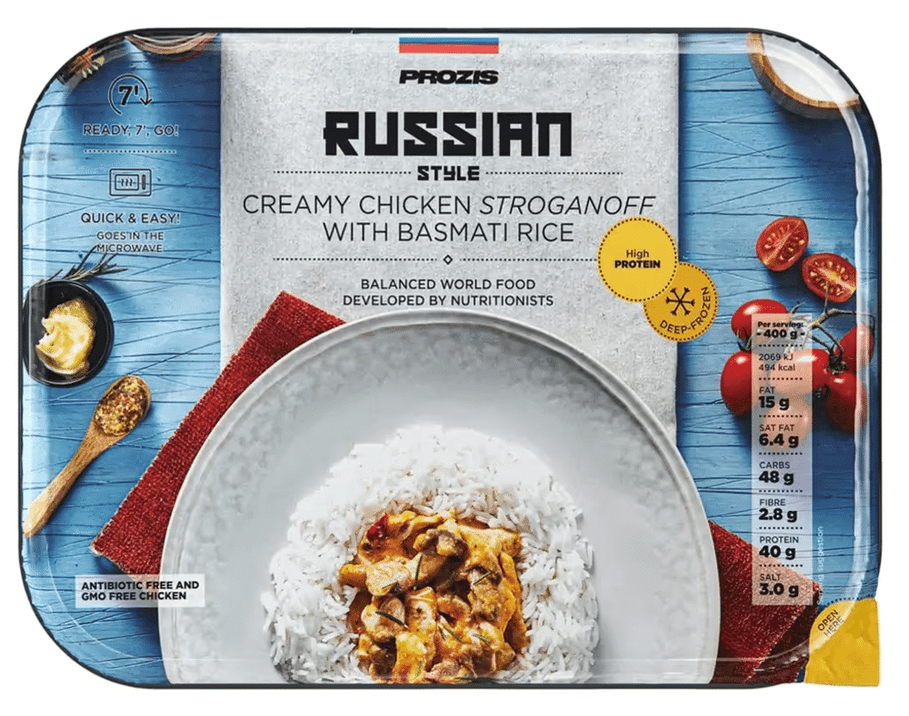 Refeição Strogonoff Frango Arroz 400G - PROZIS