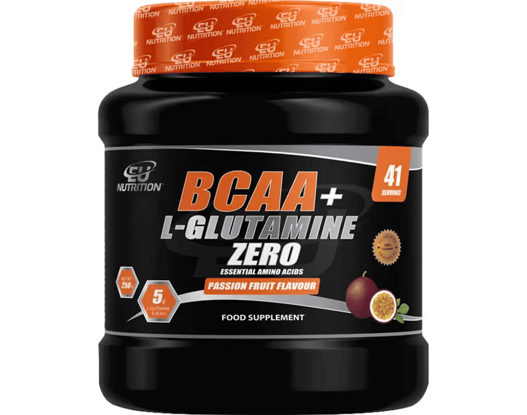 Suplemento Bcaa+ L-glutamina Zero Maracujá 250g - EU NUTRITION