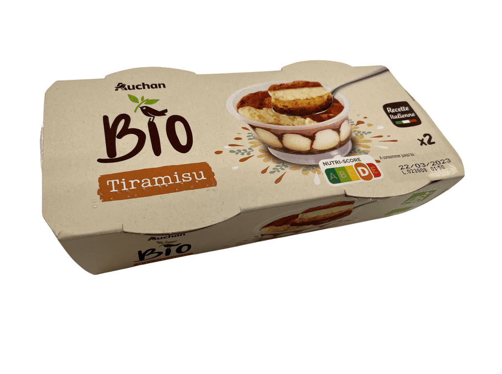 Tiramisu 2x80g - AUCHAN BIO