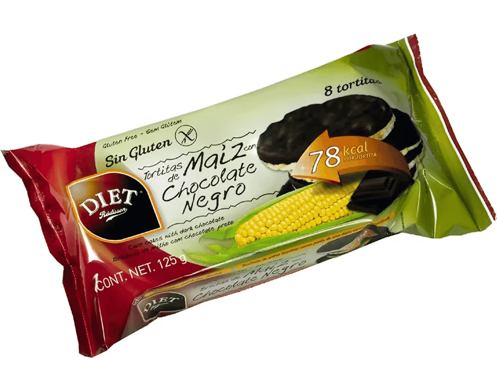 Tortitas Milho Choco Negro S / Gluten 125 G - DIET RADISSON