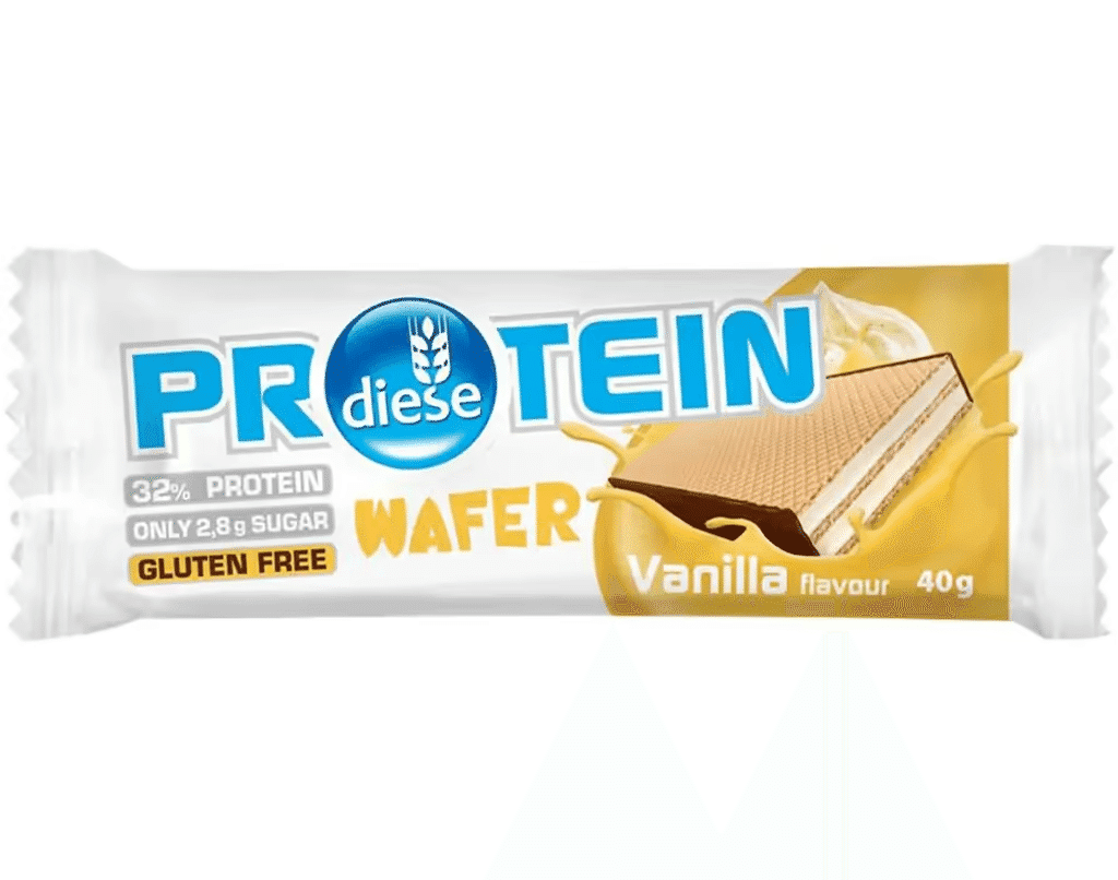 Wafer de Baunilha sem Glúten embalagem 40 g - DIESE PROTEIN