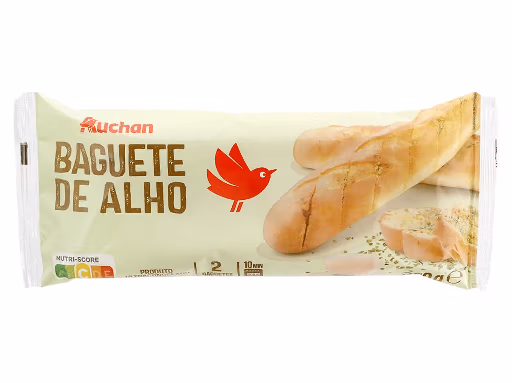 Baguete De Alho Ultracongelado 2un 350g - AUCHAN