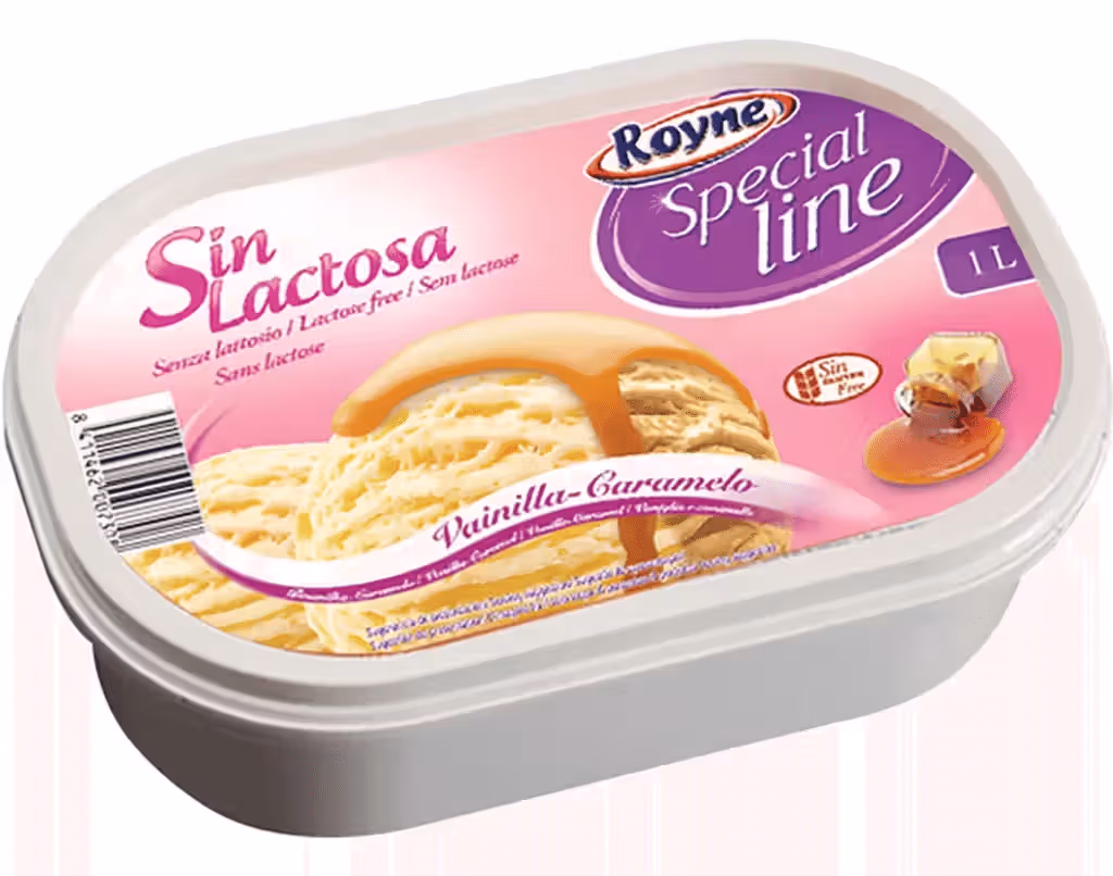 Gelado S / Lactose Baunilha / Caramelo 1L - ROYNE