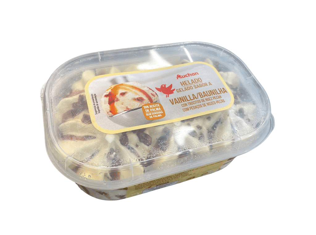 Gelado Baunilha Nozes-pecãs 900ml - AUCHAN