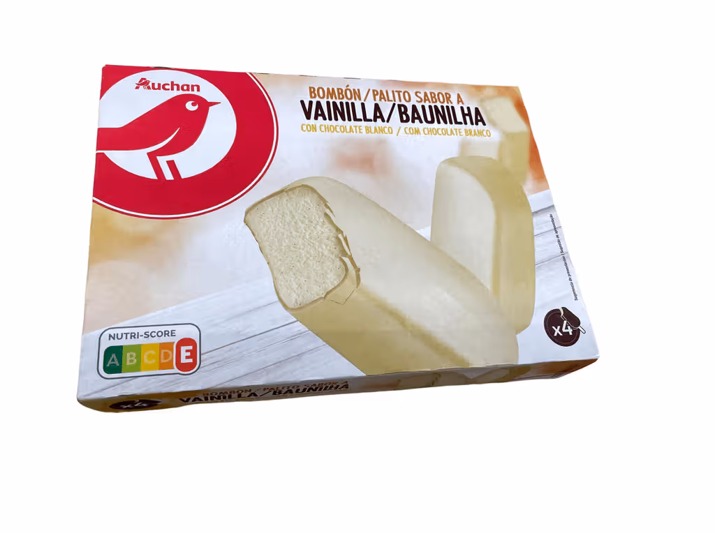 Gelado Baunilha E Chocolate Branco 4x120ml - AUCHAN