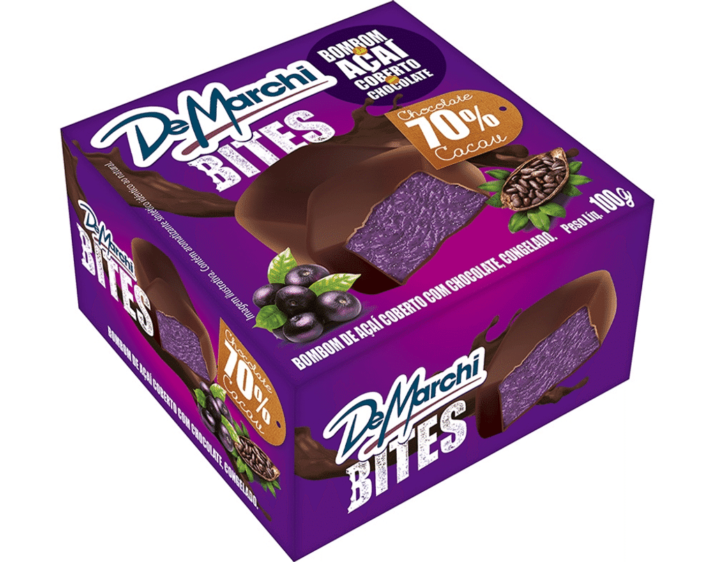 Gelado Açaí Bites 100g - DE MARCHI