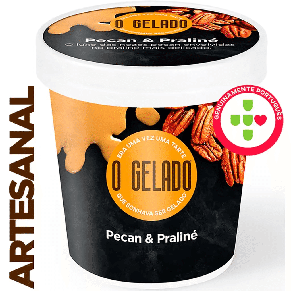 Gelado Pecan Praliné embalagem 460 ml - O GELADO