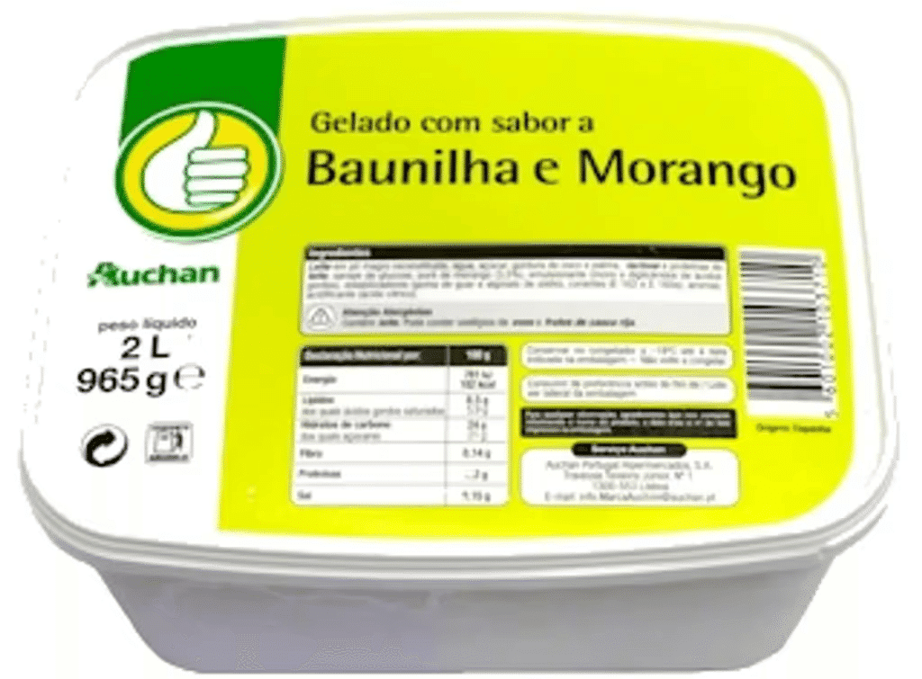 Gelado Baunilha E Morango 2l - POLEGAR