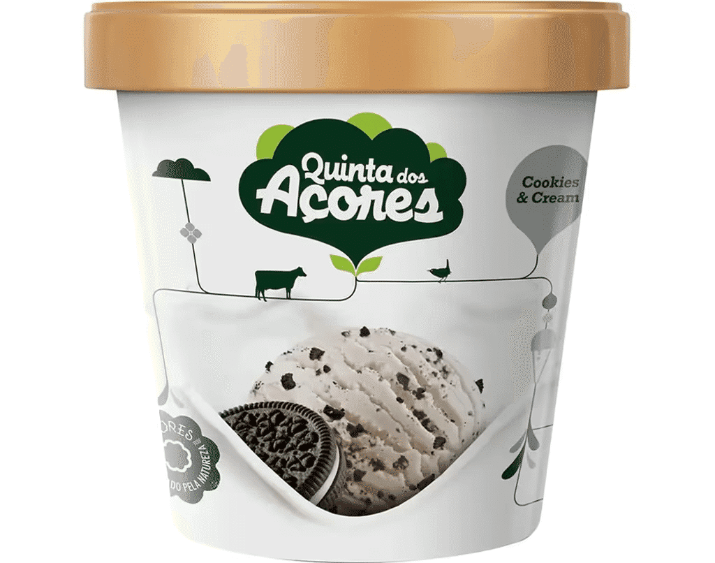 Gelado Cookies & Cream 500 Ml - QUINTA DOS AÇORES