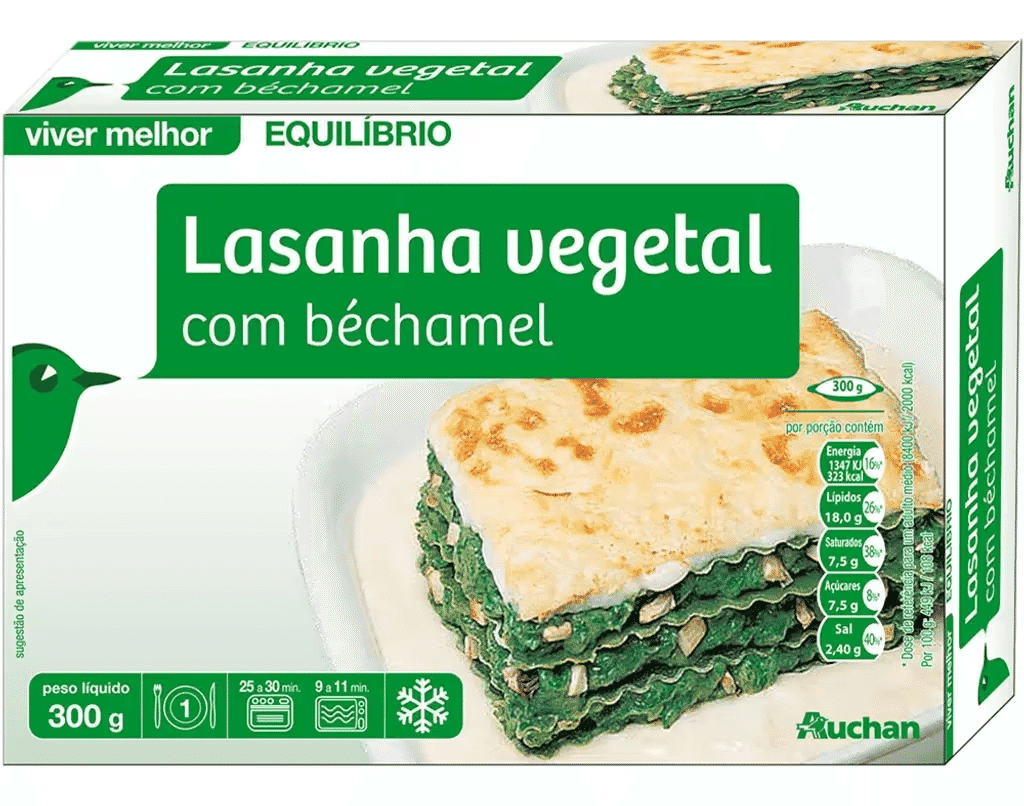 Lasanha Vegetal Equilíbrio Com Bechamel 300g - VIVER MELHOR