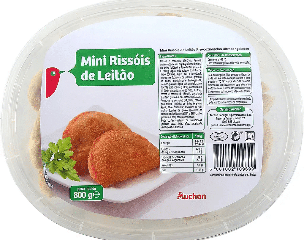Mini Rissóis Leitão 800g - AUCHAN