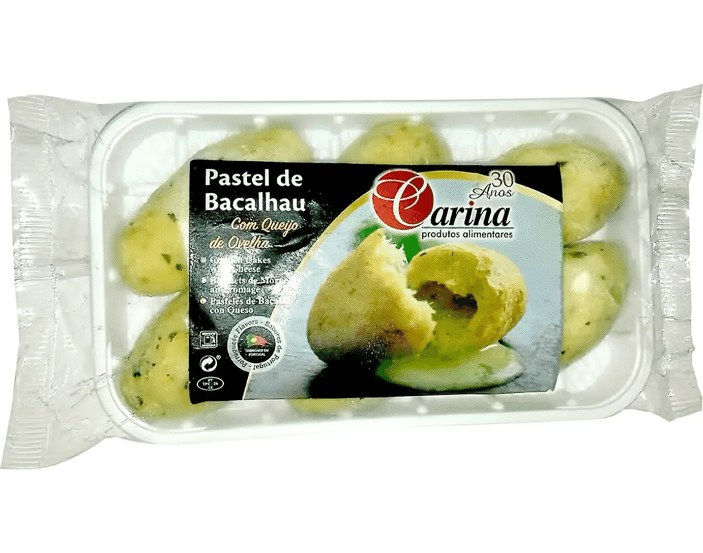 Pastéis De Bacalhau Com Queijo 6 Un. 492G - CARINA