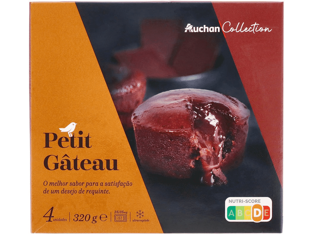 Petit Gâteau Chocolate 4un 320g - AUCHAN COLLECTION