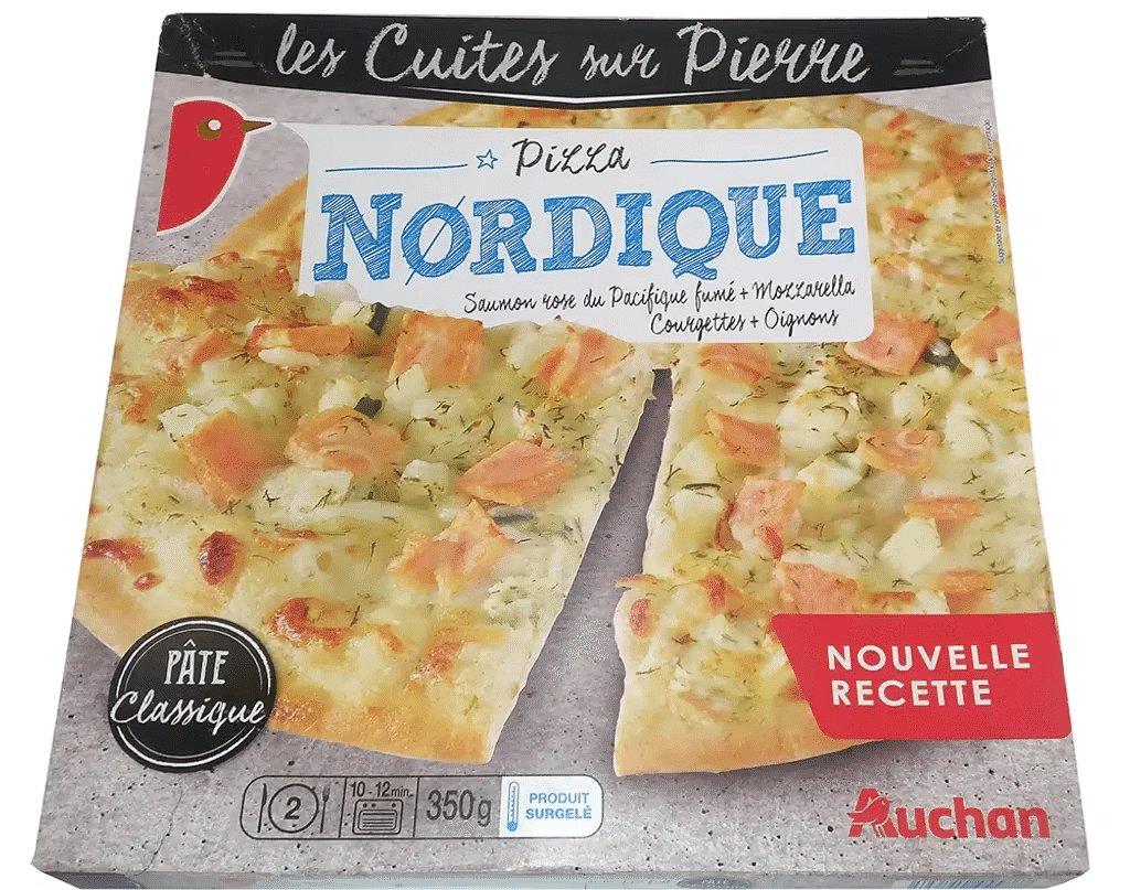 Pizza Cozedura Pedra Nordique 350g - AUCHAN