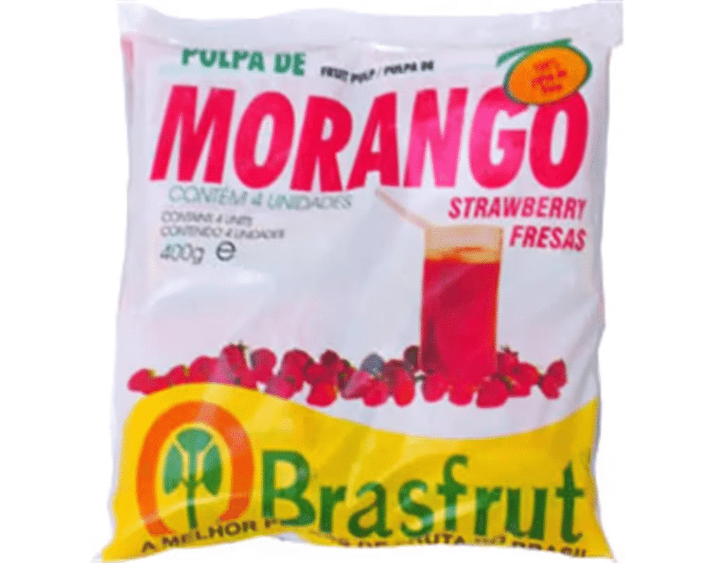 Polpa De Fruta Morango 4x100g - BRASFRUT