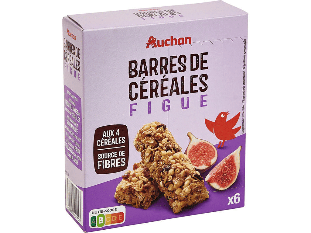 Barras Crousty Cereais Figo 126g 6un - AUCHAN