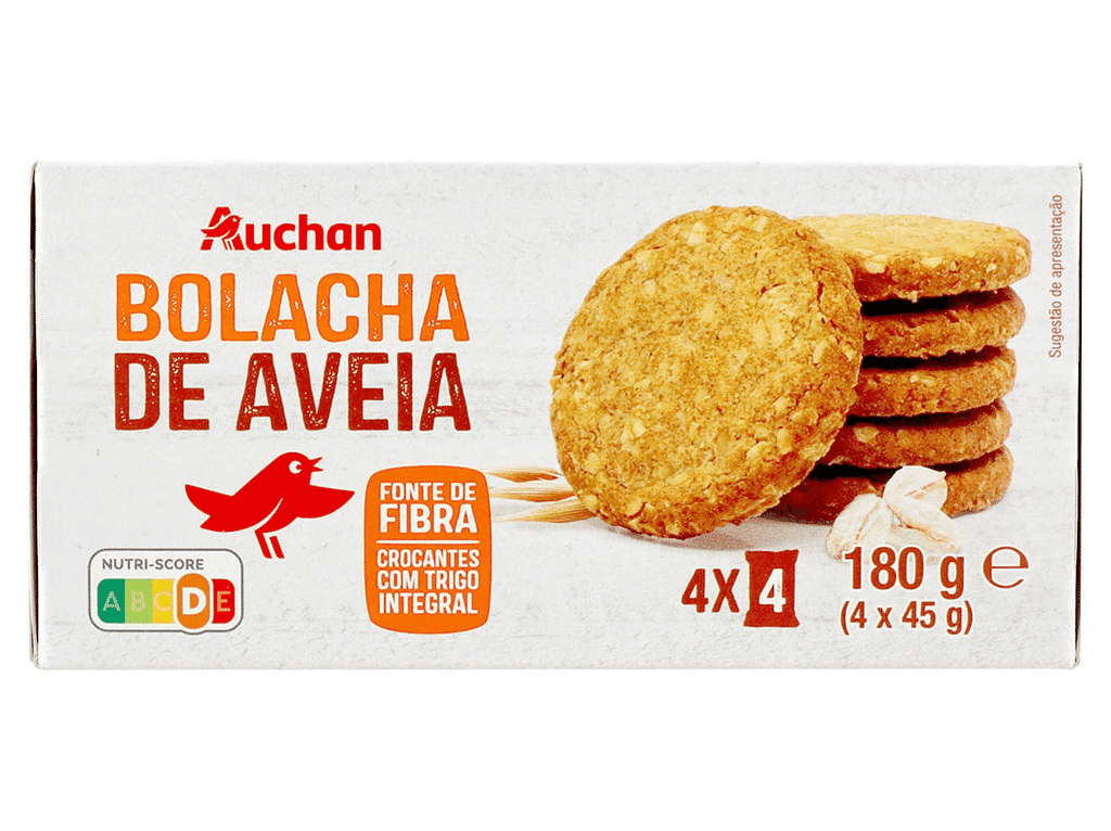 Bolacha Aveia 180g - AUCHAN