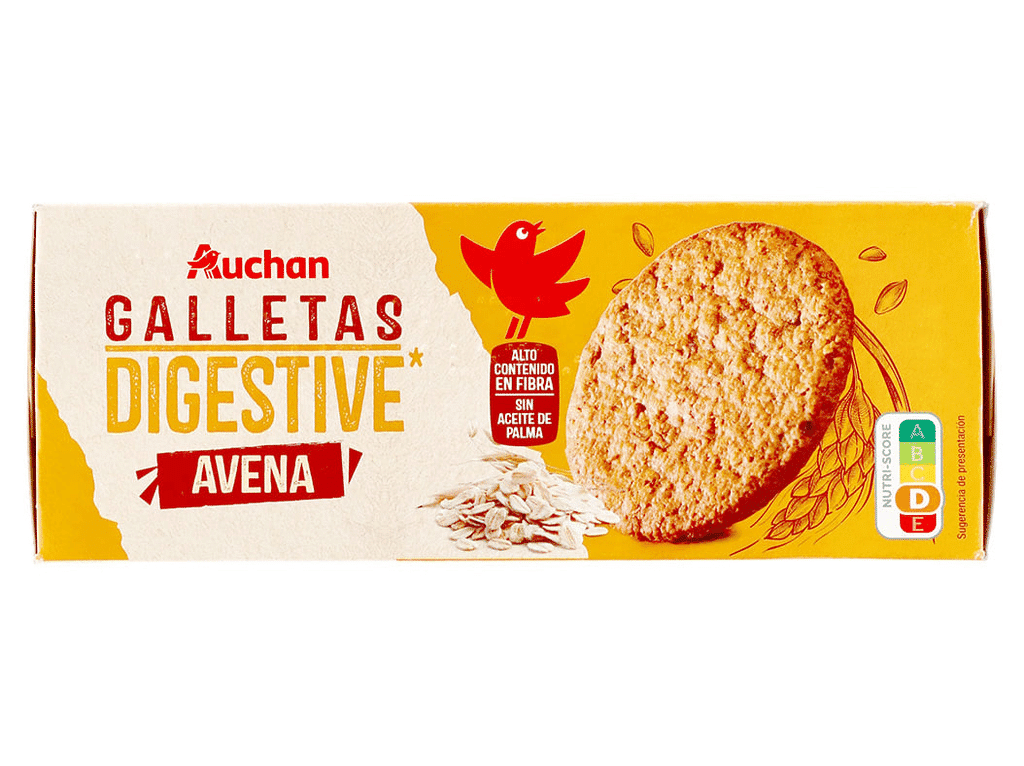 Bolacha Digestive Aveia 425g - AUCHAN
