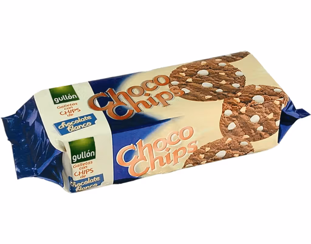 Bolacha Choco Chips Branco 125 G - GULLÓN