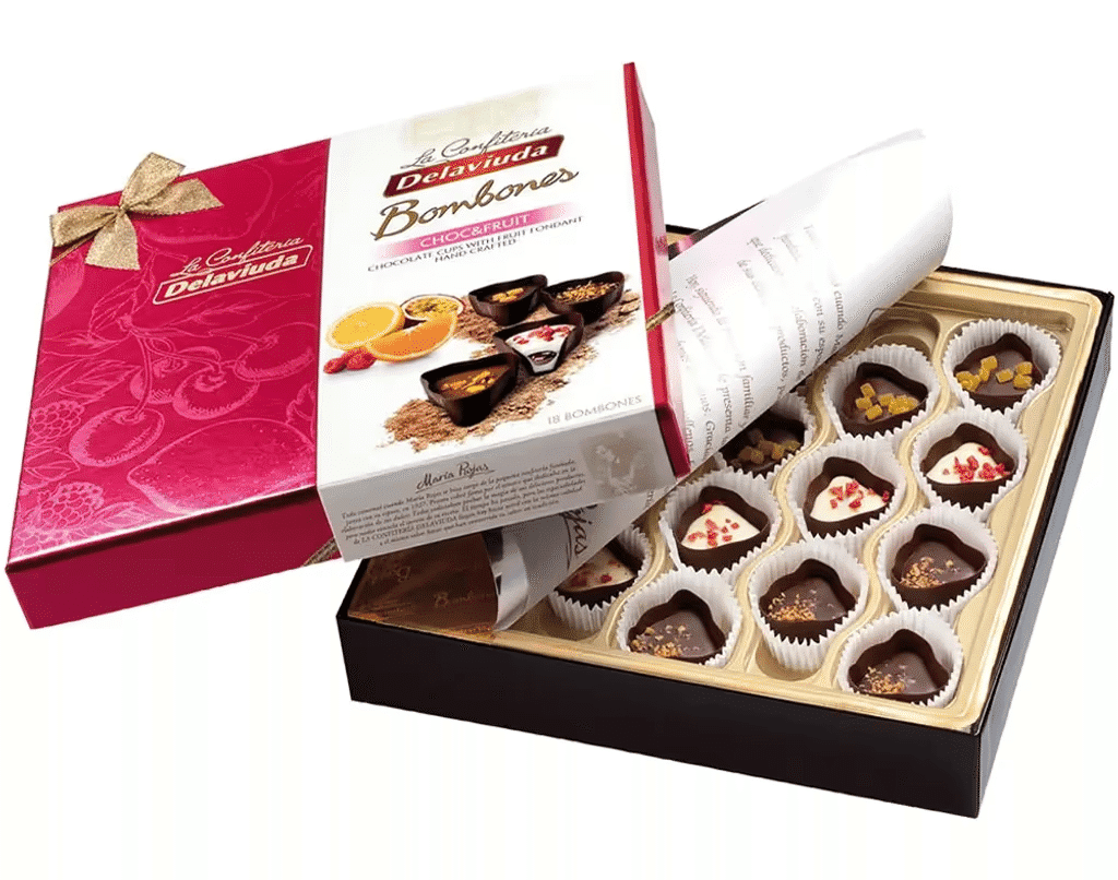 Bombons de Chocolate e Fruta embalagem 160 g - DELAVIUDA