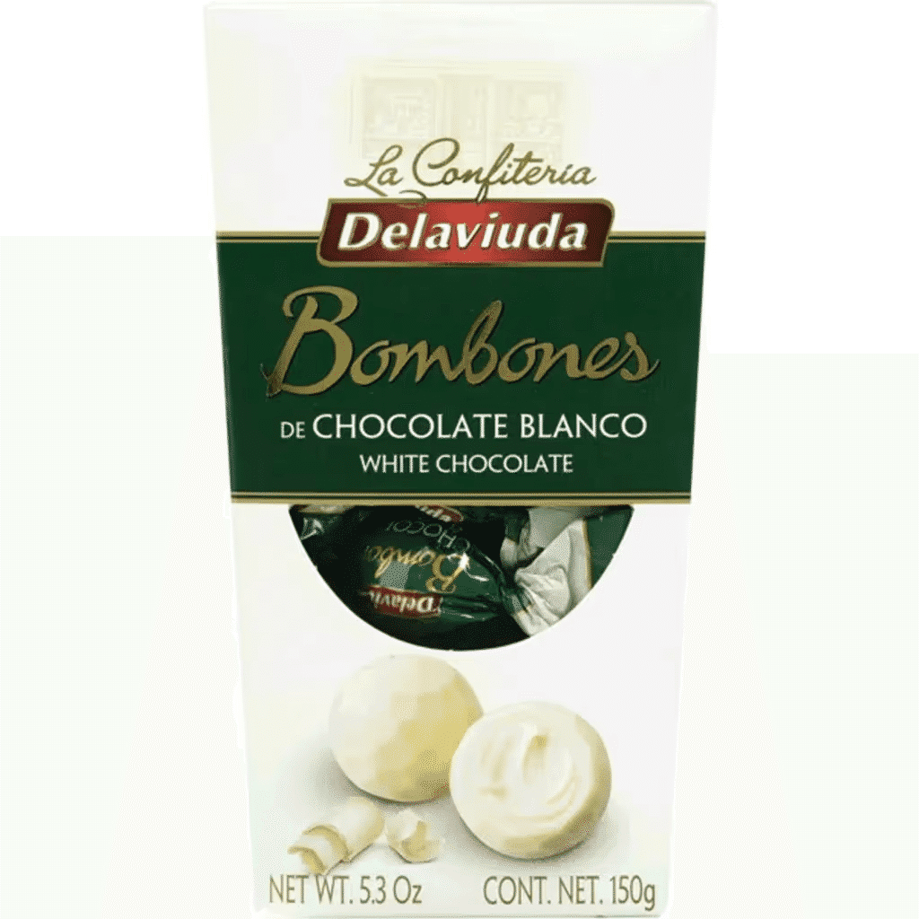 Trufas de Chocolate Branco embalagem 150 g - DELAVIUDA
