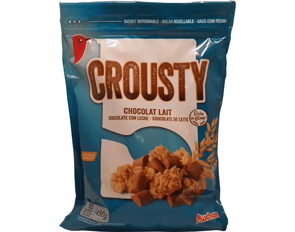 Cereais Crousty Chocolate De Leite 450G - AUCHAN