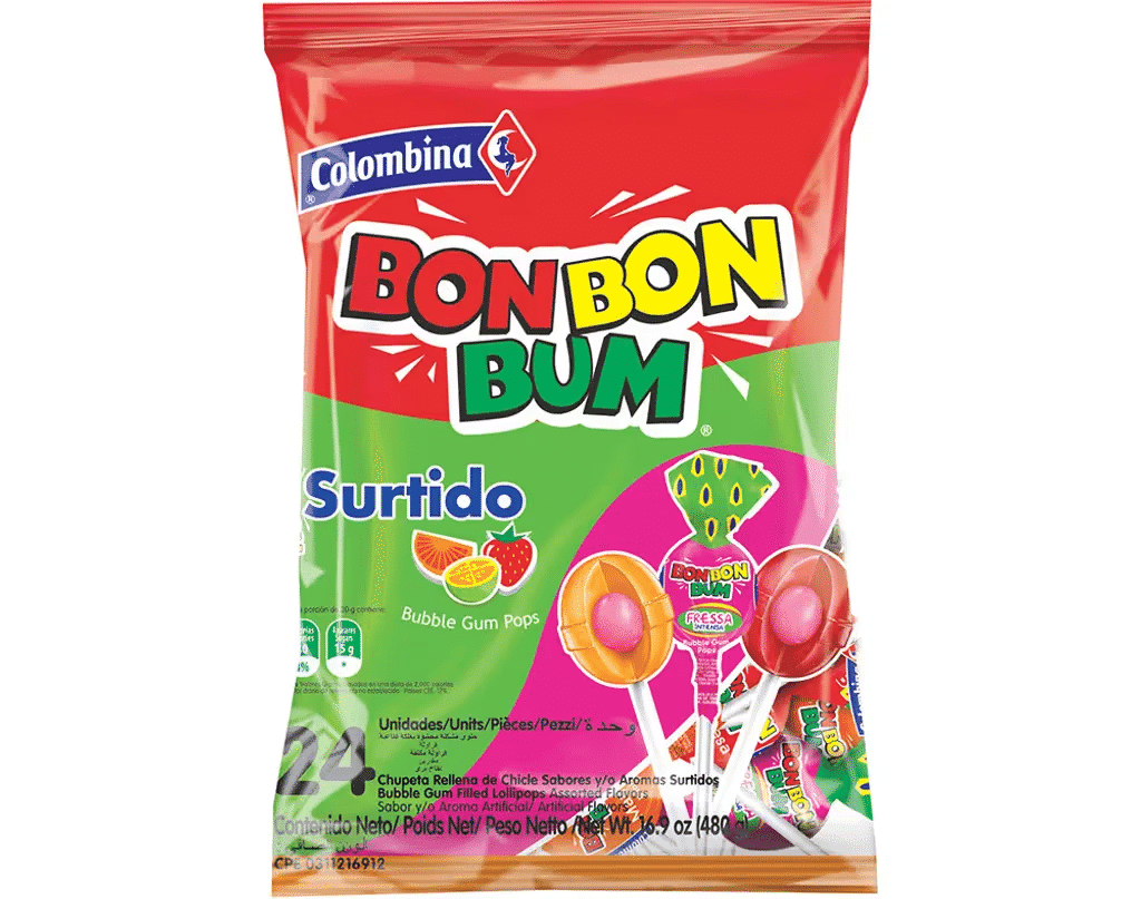 Chupa Sortido C/ Pastilha 17 G - BON BON BUM