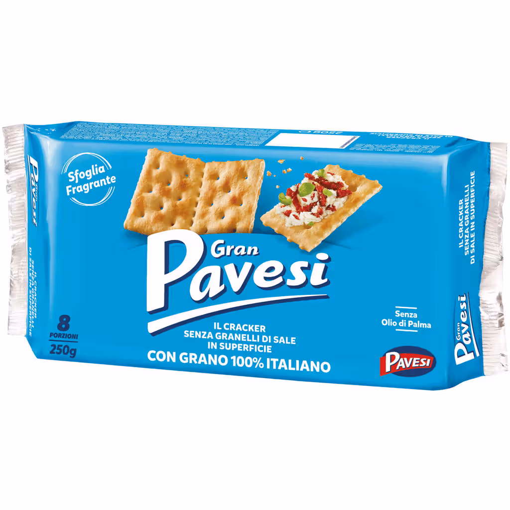 Bolachas Crackers sem Sal na Superfície - GRAN PAVESI