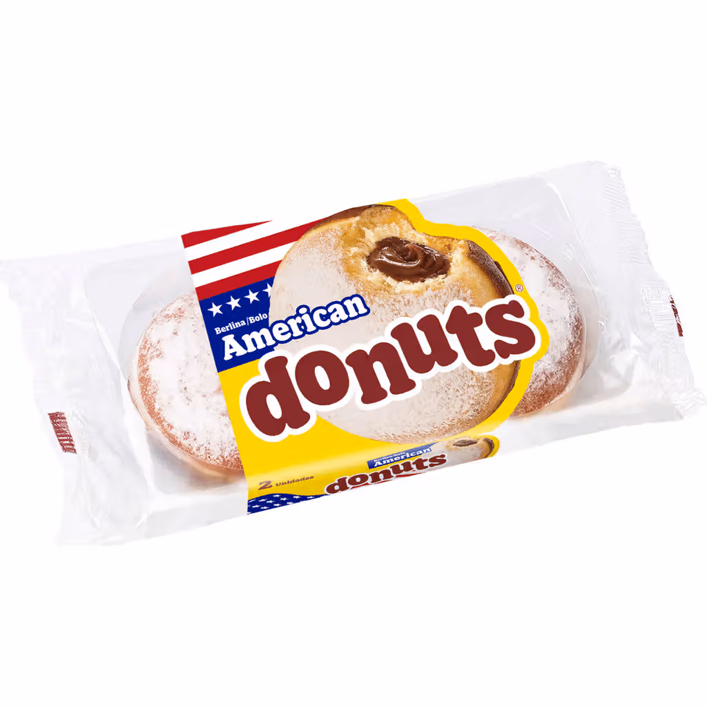 Bolo com Recheio de Cacau Americano - DONUTS