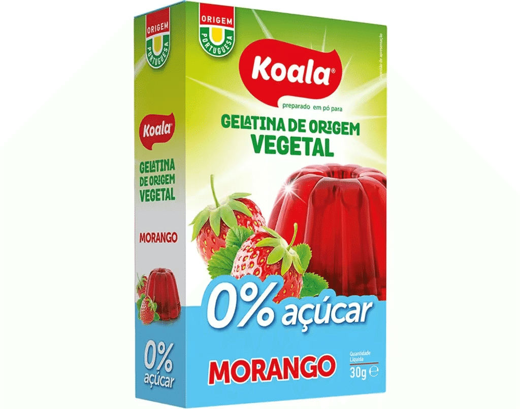 Gelatina Vegetal Light Morango 30G - KOALA
