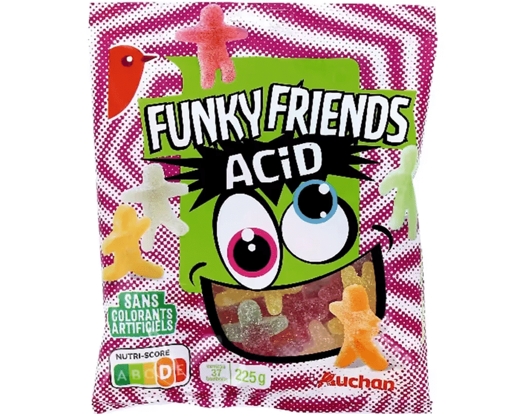 Gomas Funky Friends Acid 225G - AUCHAN