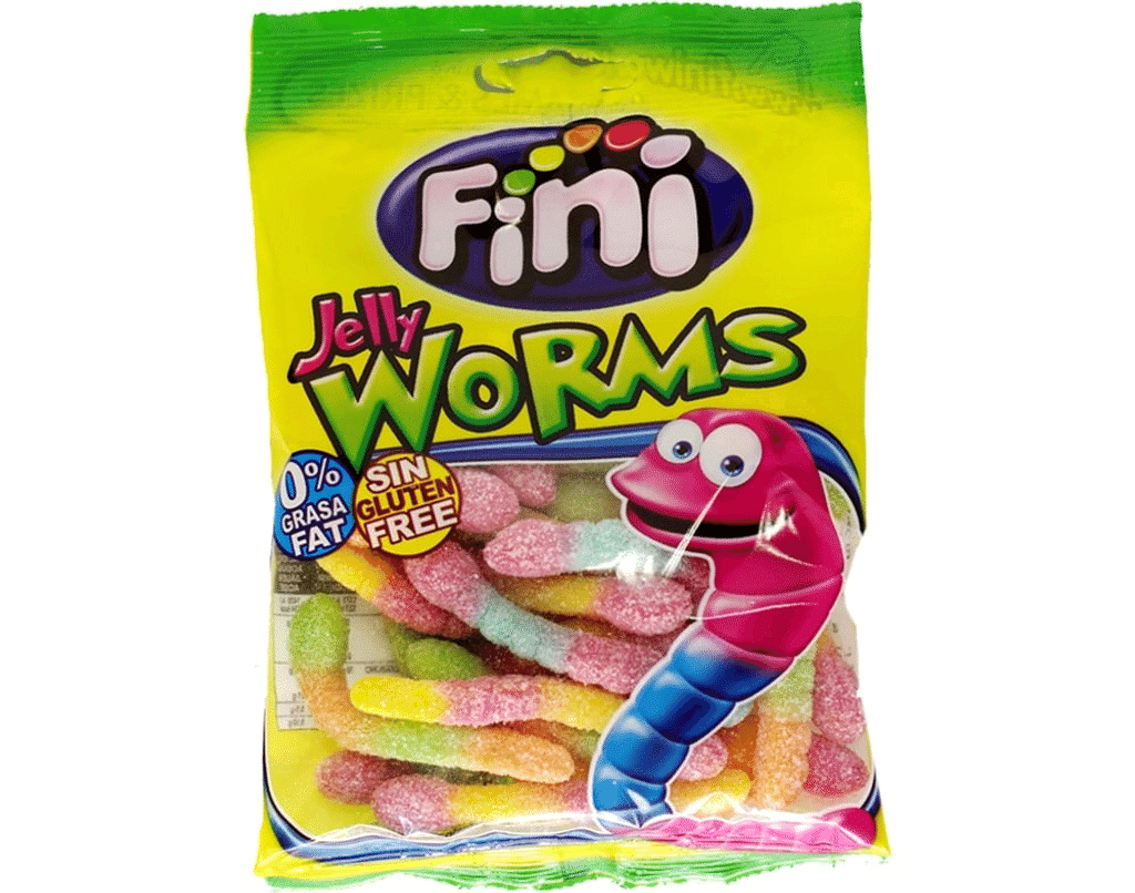 Gomas Minhocas Açúcar 90g - FINI