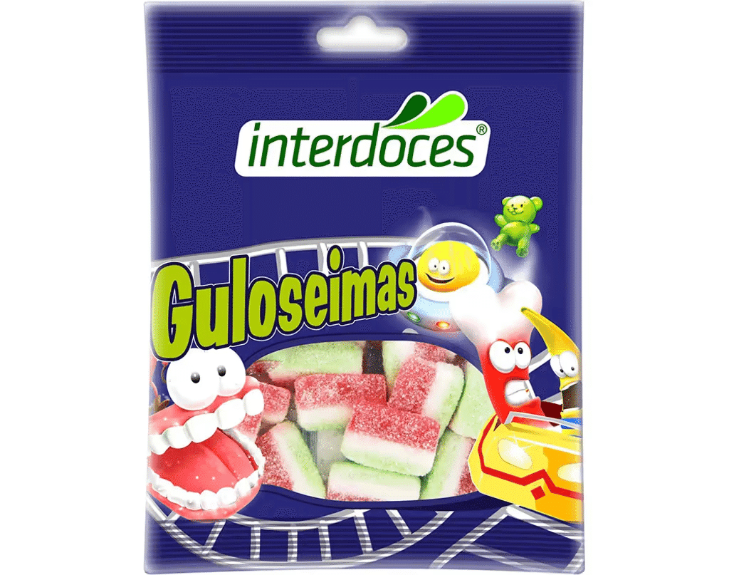 Gomas Talhadas Melancia 100g - INTERDOCES