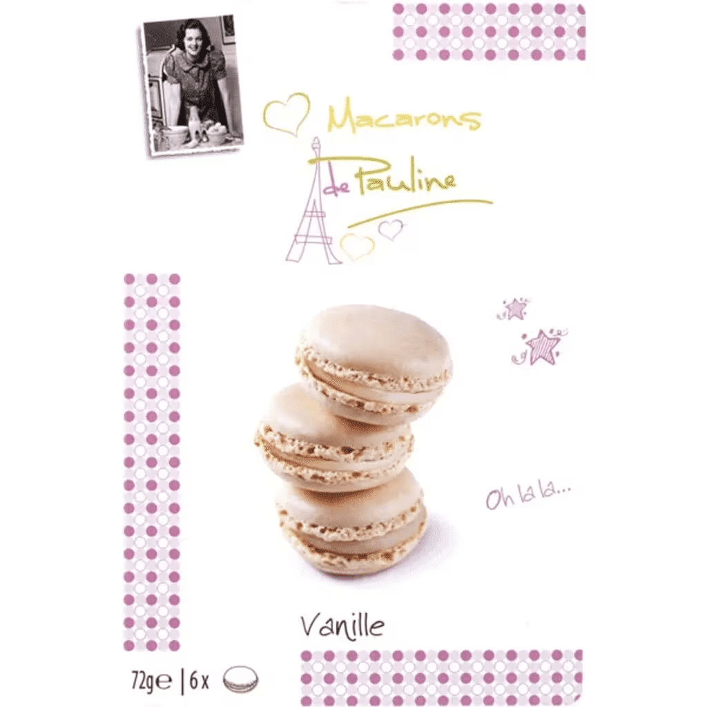 Macarons de Baunilha 6 Unidades embalagem 72 g - DE PAULINE