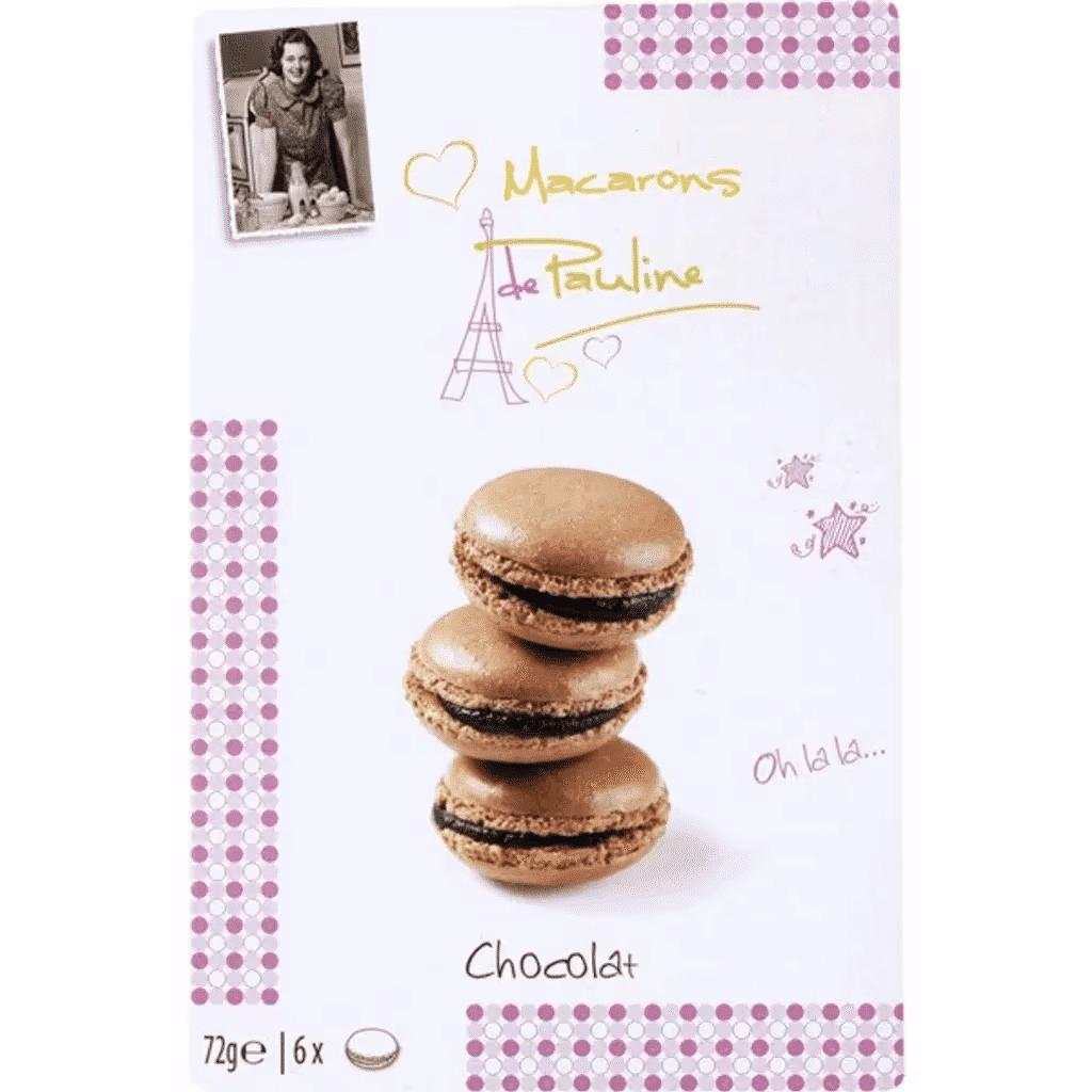 Bolachas Macarons de Chocolate Pack 6 embalagem 72 g - DE PAULINE