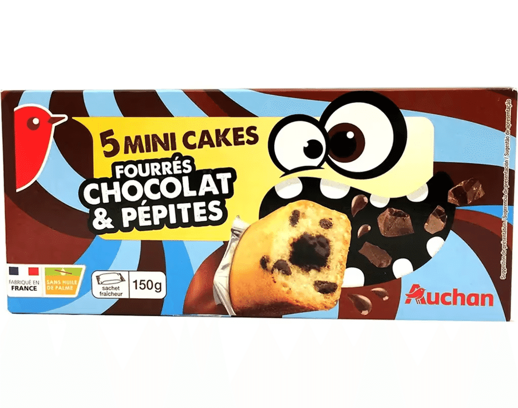 Mini Bolos Com Recheio E Pepitas Chocolate 150g - AUCHAN