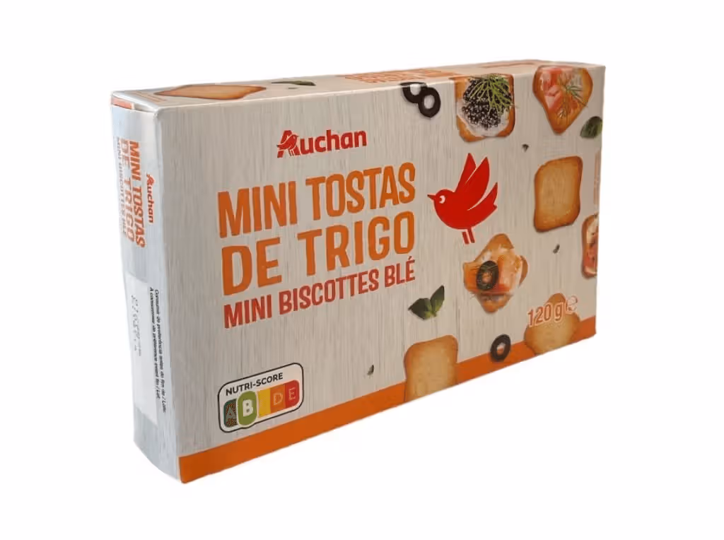 Mini Tostas Trigo 120g - AUCHAN