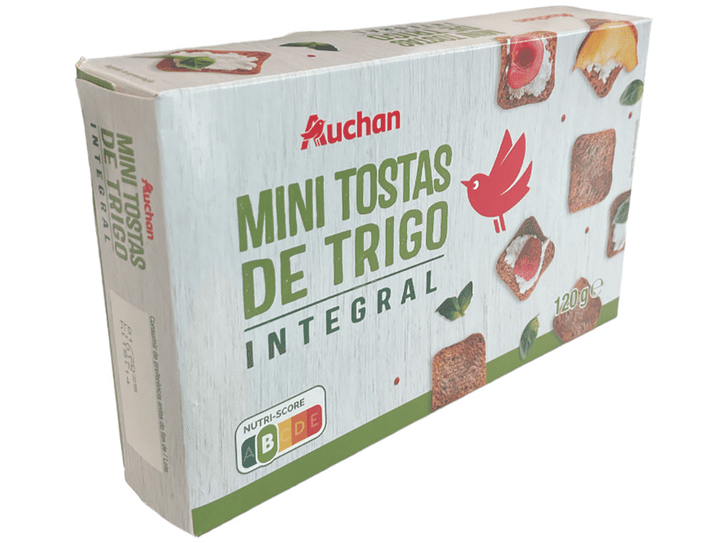 Mini Tostas Integral 120g - AUCHAN
