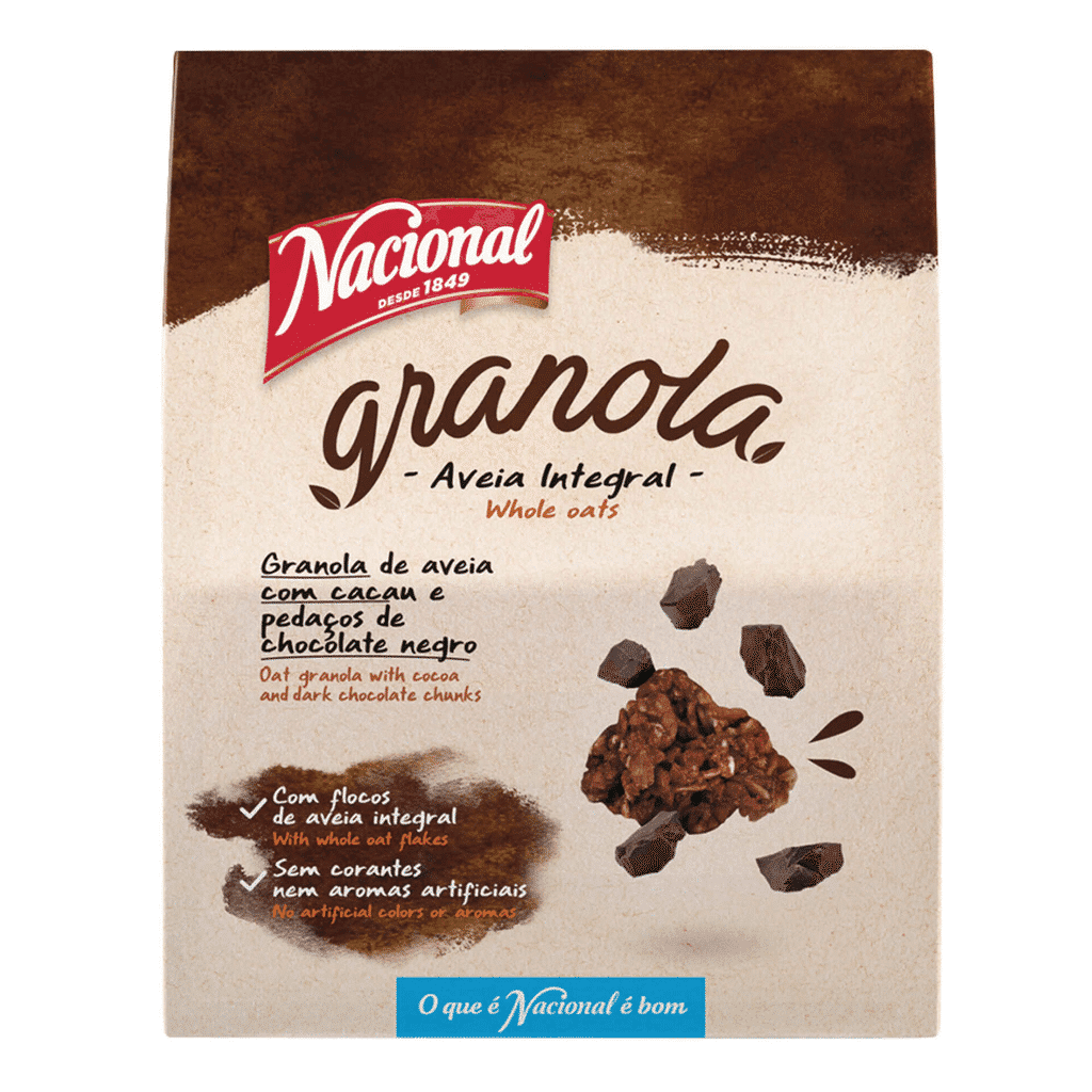 Granola de Aveia Integral com Cacau e Chocolate Negro - NACIONAL