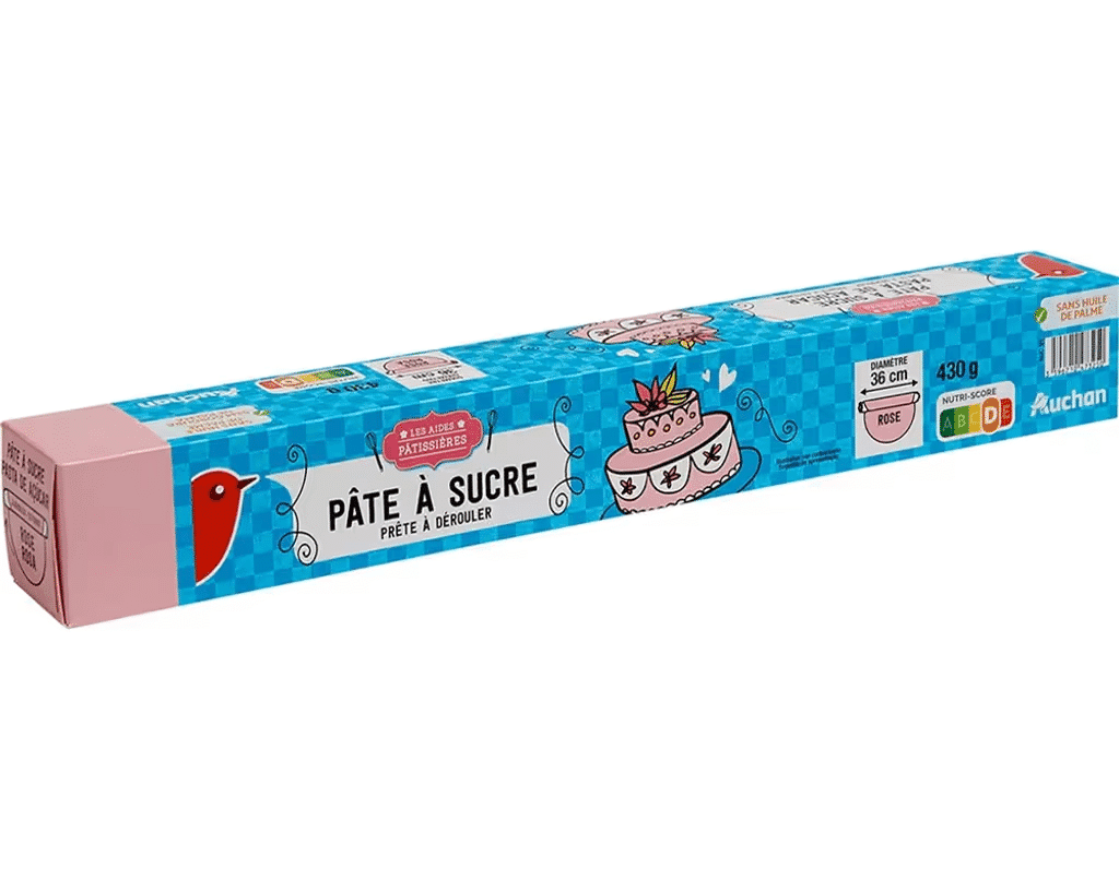 Pasta De Açúcar Rosa 430g - AUCHAN