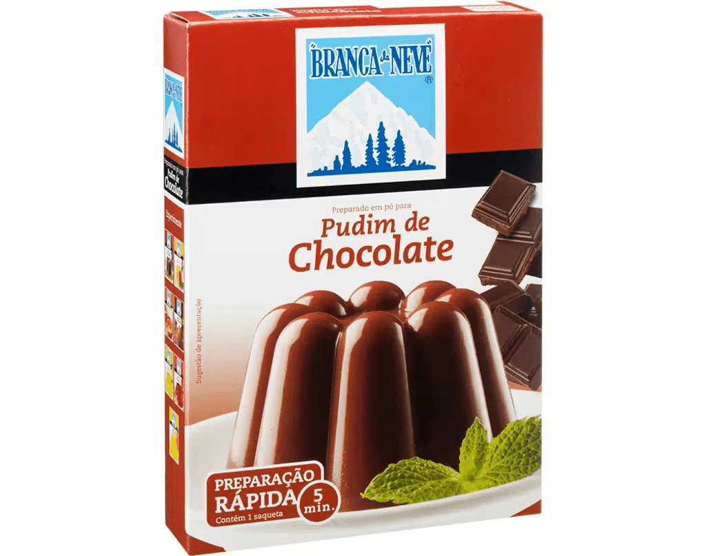 Pudim Chocolate 120g - BRANCA DE NEVE